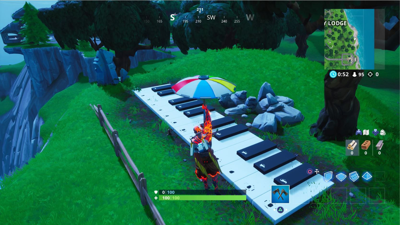 fortnite giant piano