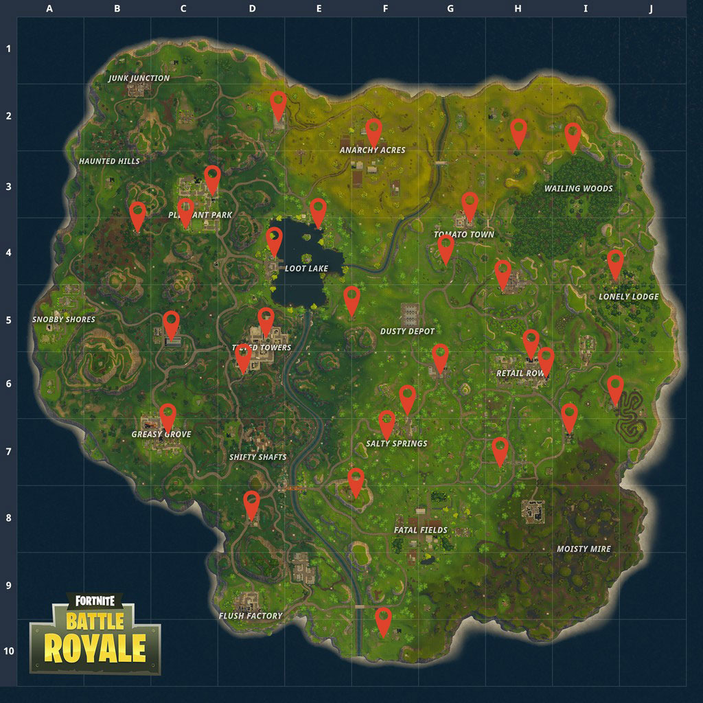 fortnite vending machine map