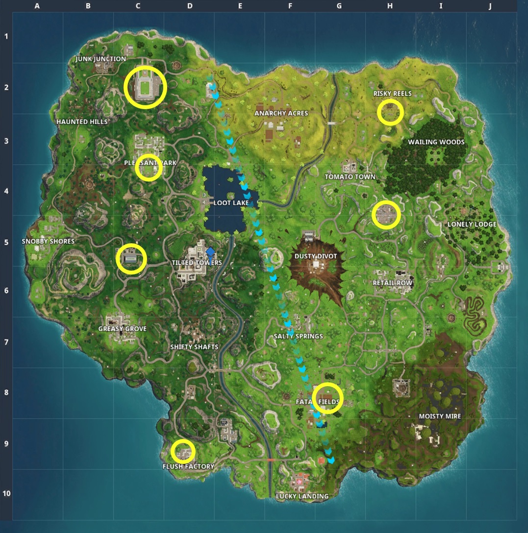 fortnite world cup stadiums