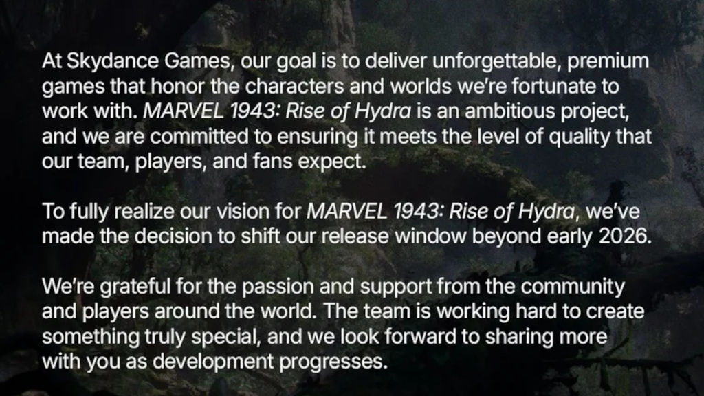 marvel 1943 rise of hydra delay announcement