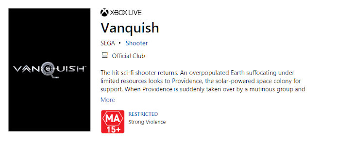 vanquish microsoft store