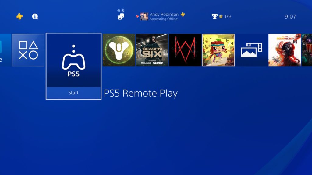 PS5 remote play 1024x576