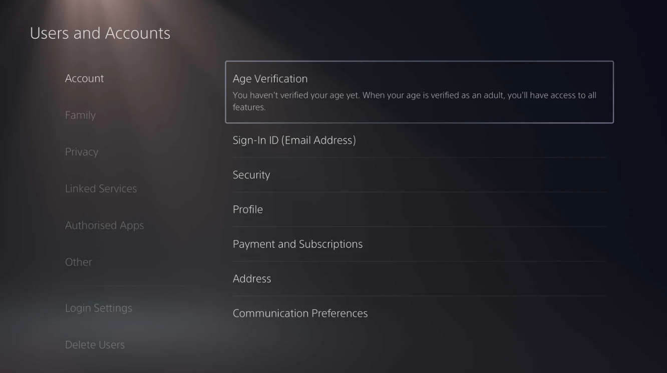 playstation age verification 2