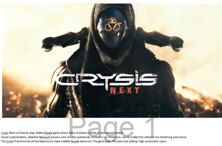 crysis next documentation