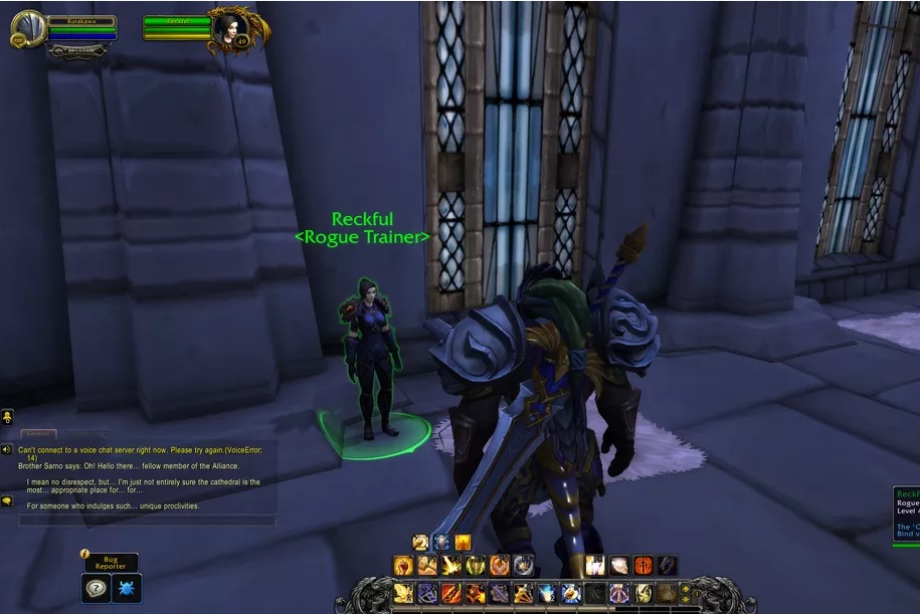 reckful rogue trainer world of warcraft