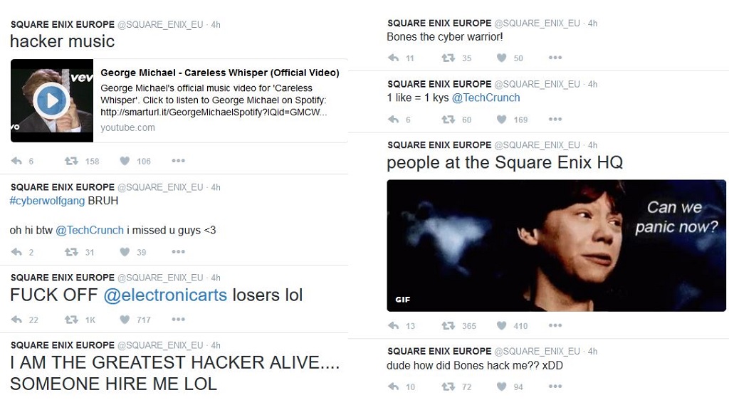1square enix twitter hacked 1
