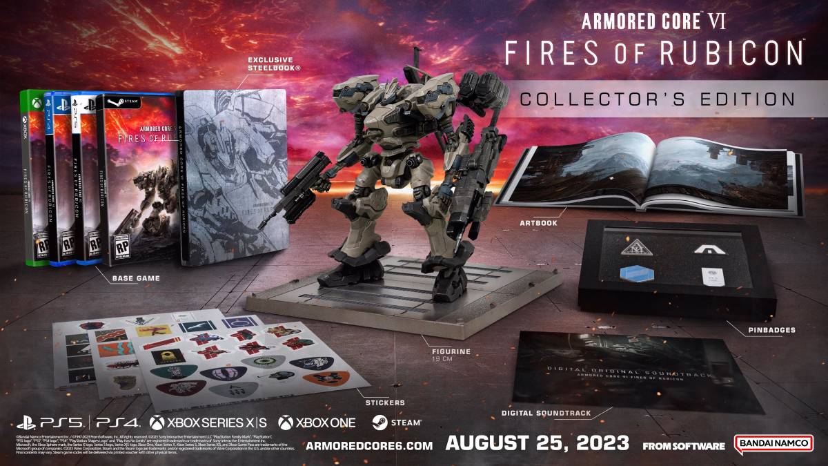 armored core fires of rubicon collectors edition