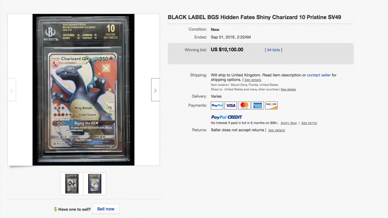black label pokemon bgs