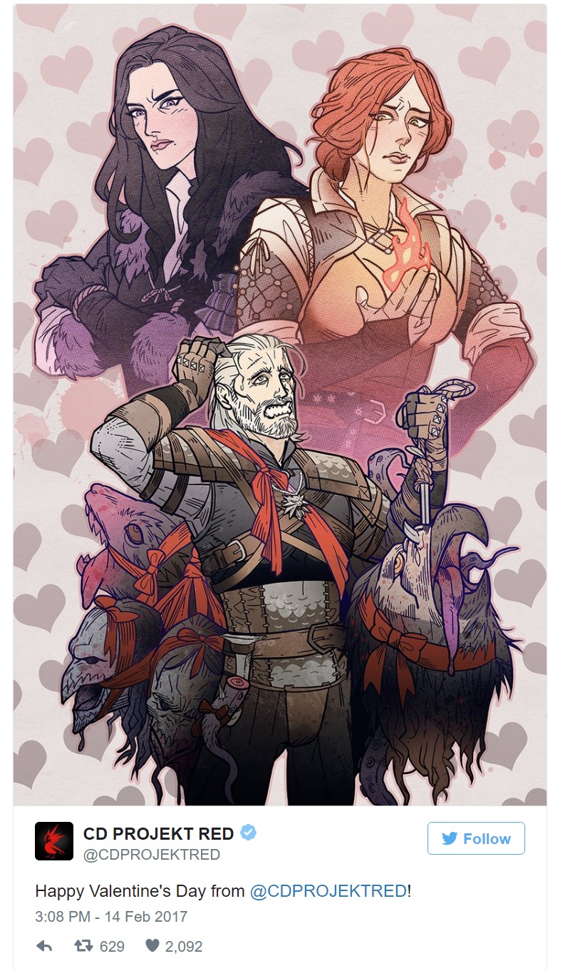 cdprojektred valentines day