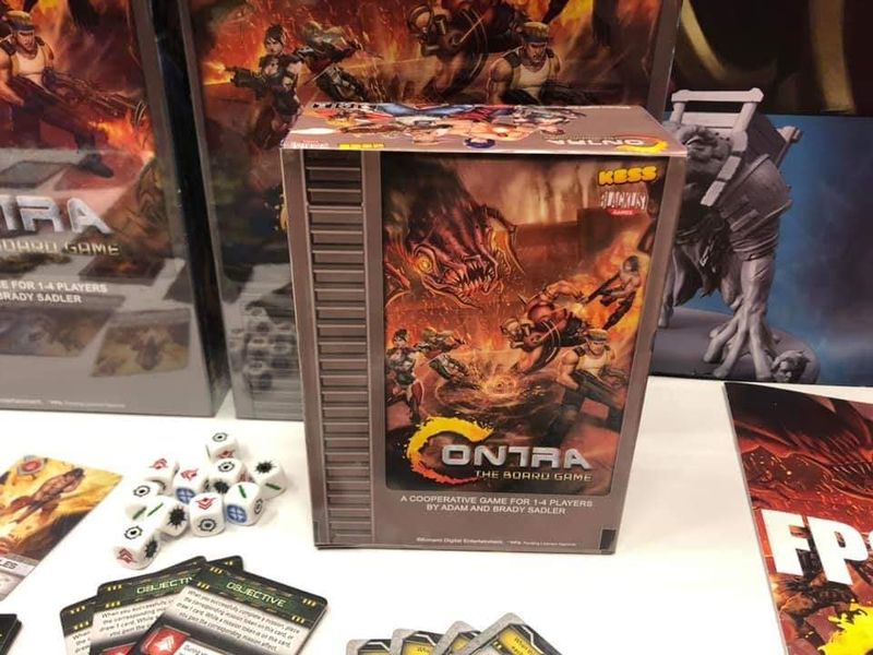 contra board game box set contents