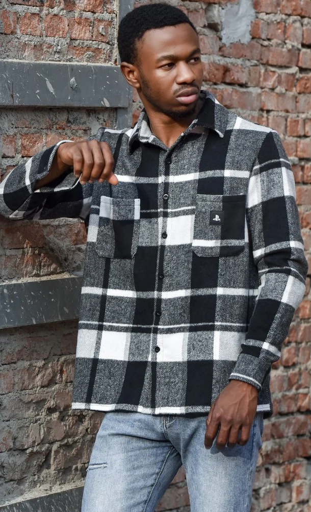 insert coin clothing playstation collection overshirt.original