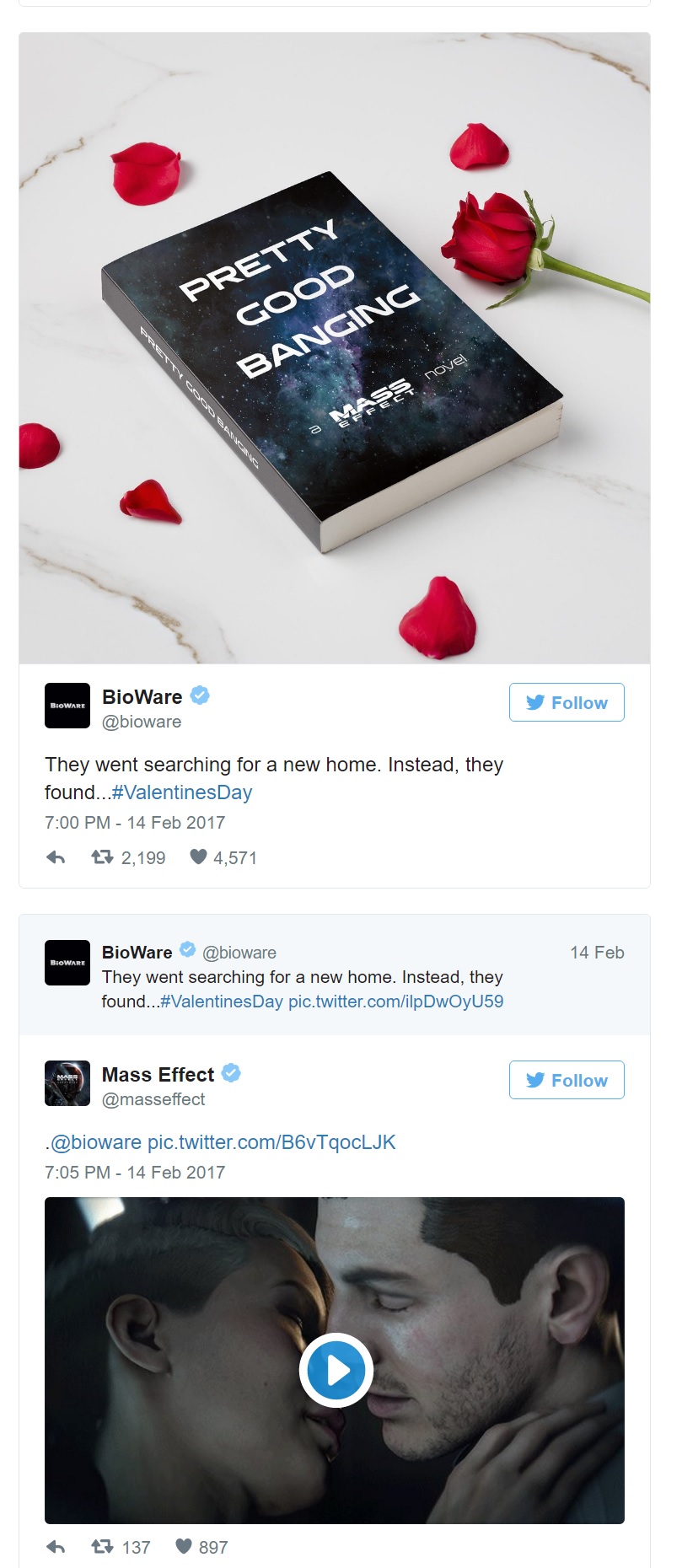 mass effect andromeda valentines day