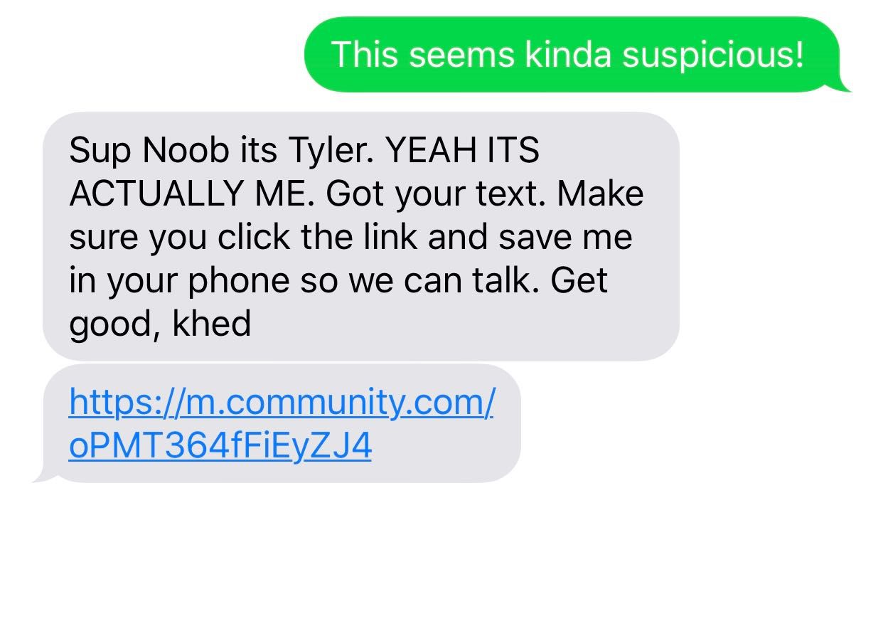 ninja text real mobile phone number