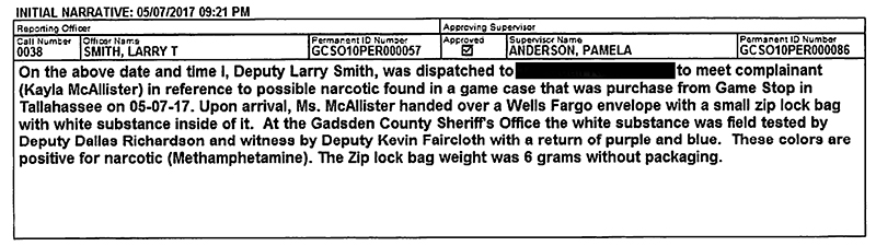 police verdict used gta v meth