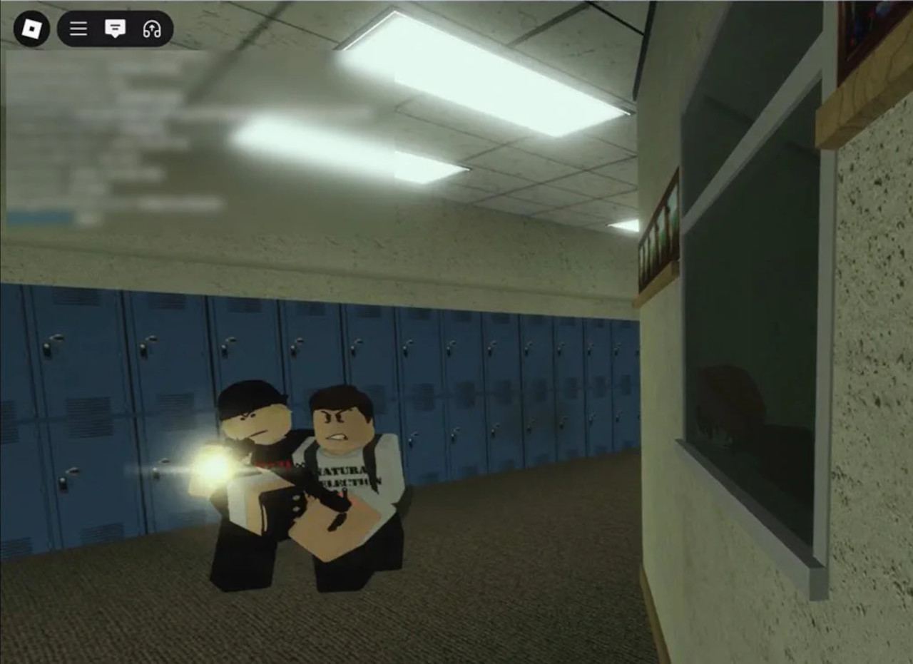 roblox community recreates school shootings screenshot