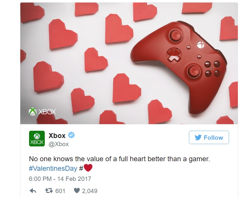xbox valentines day
