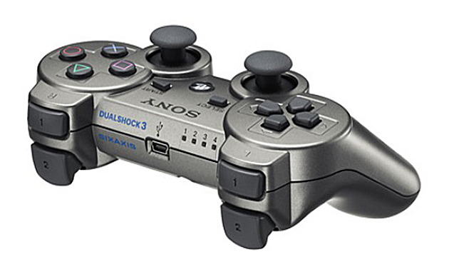 Metallic Silver Controller PS3