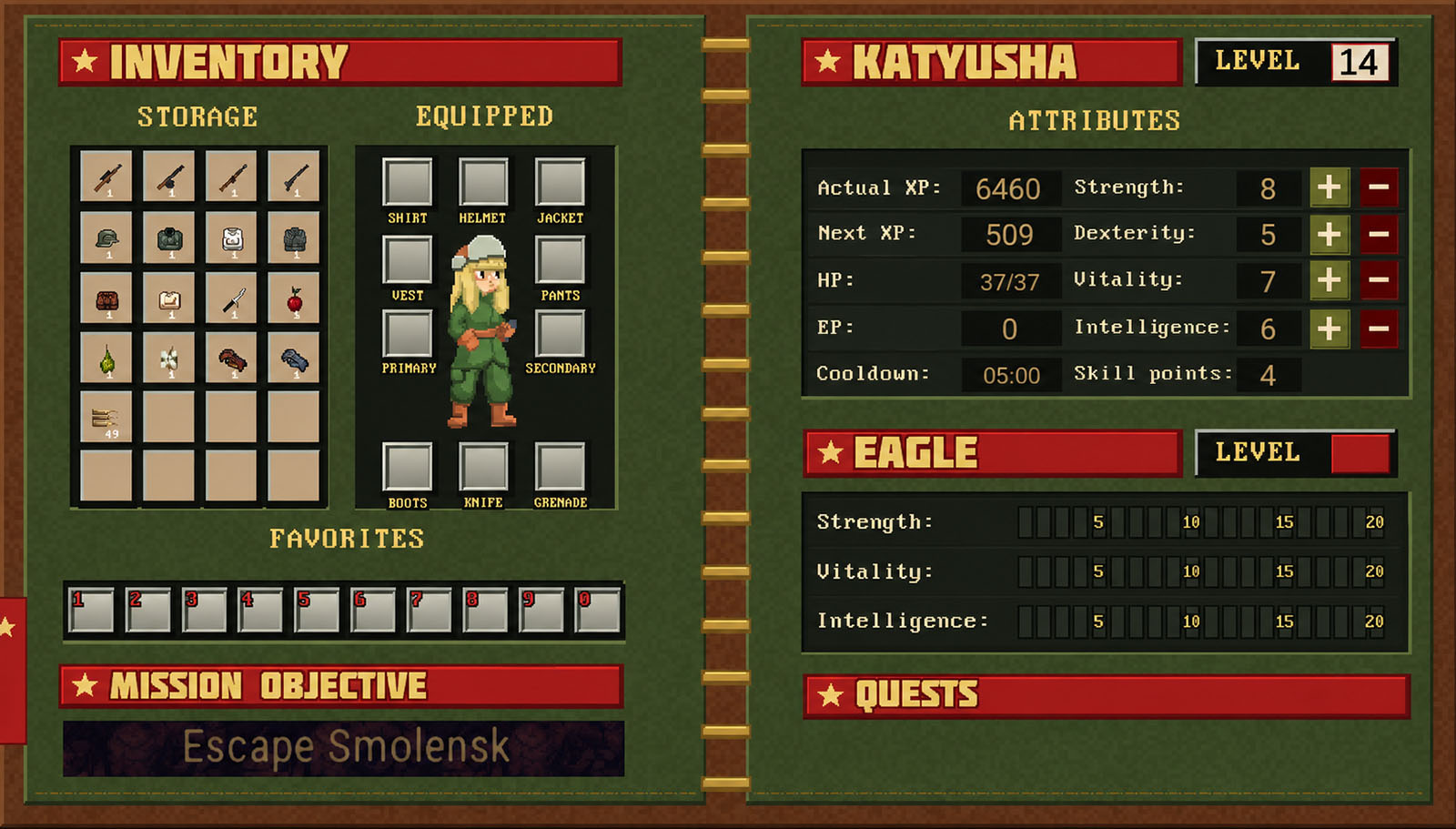 katyusha early beta crafting
