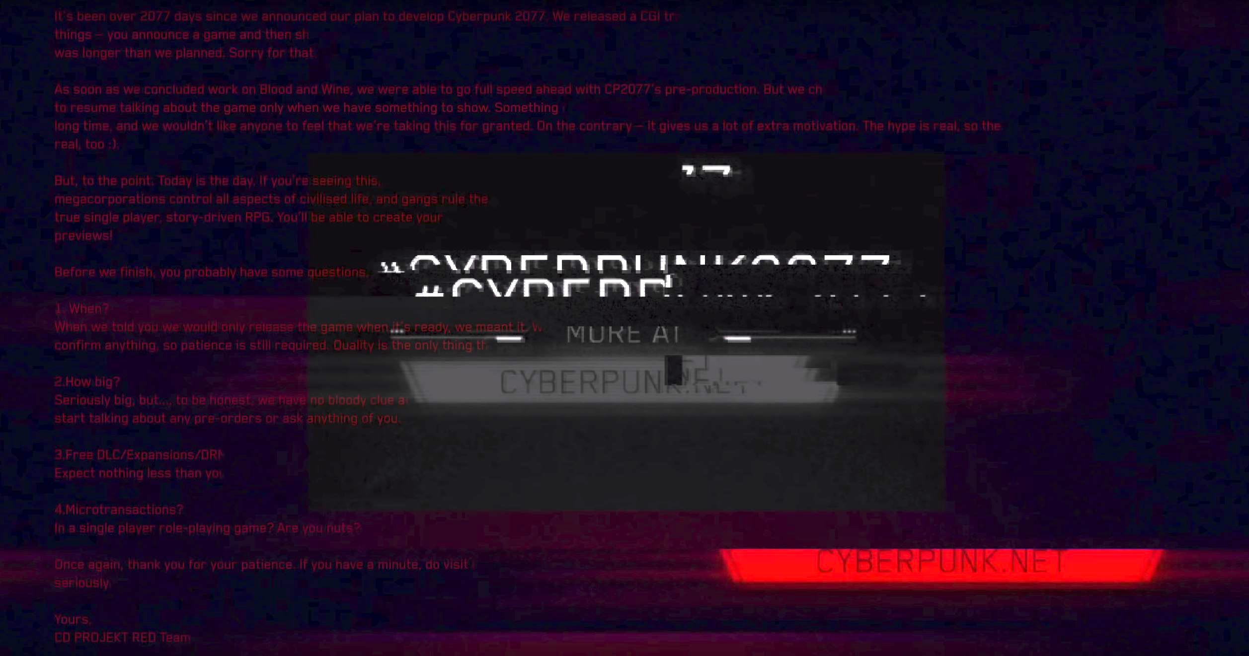 cyberpunk trailer letter
