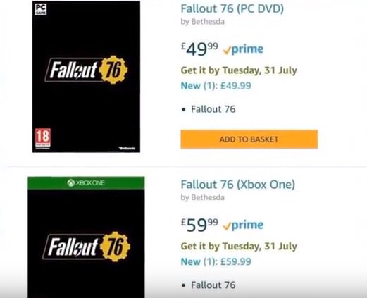 fallout 76 release date 1