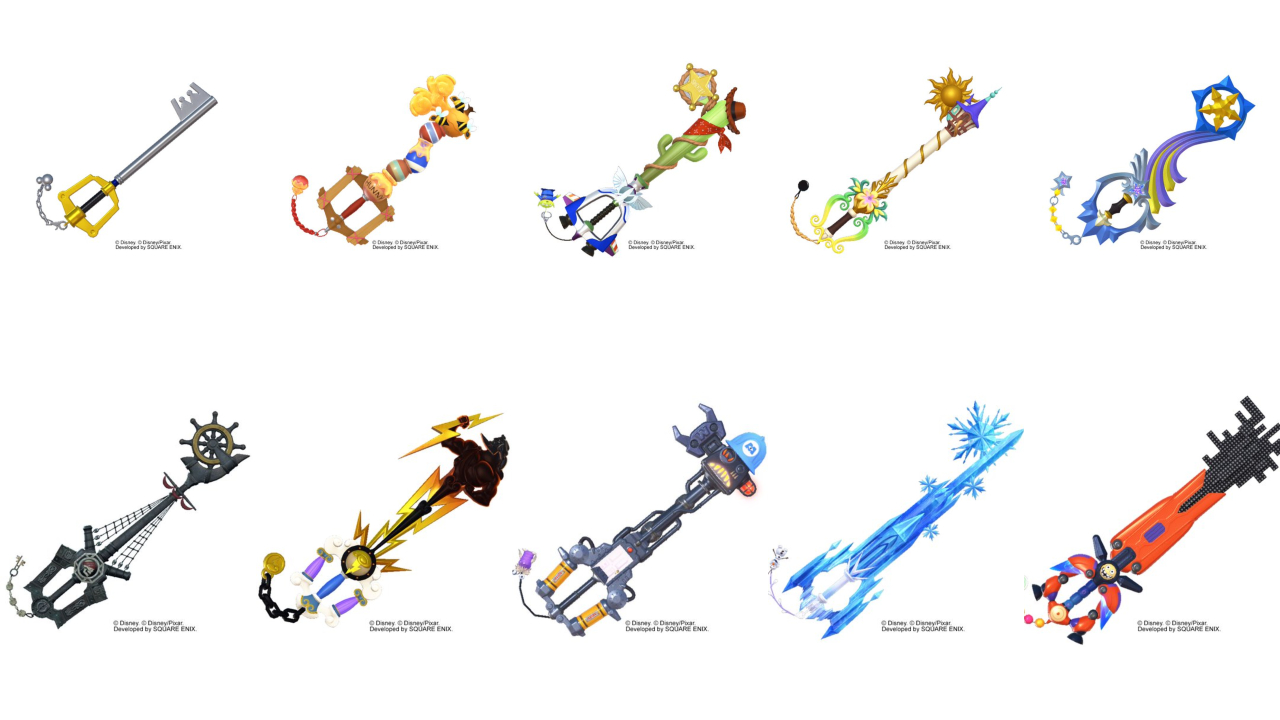 kingdom hearts 3 keyblades