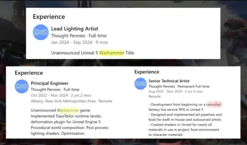 the games workshop warhammer rpg cancelled