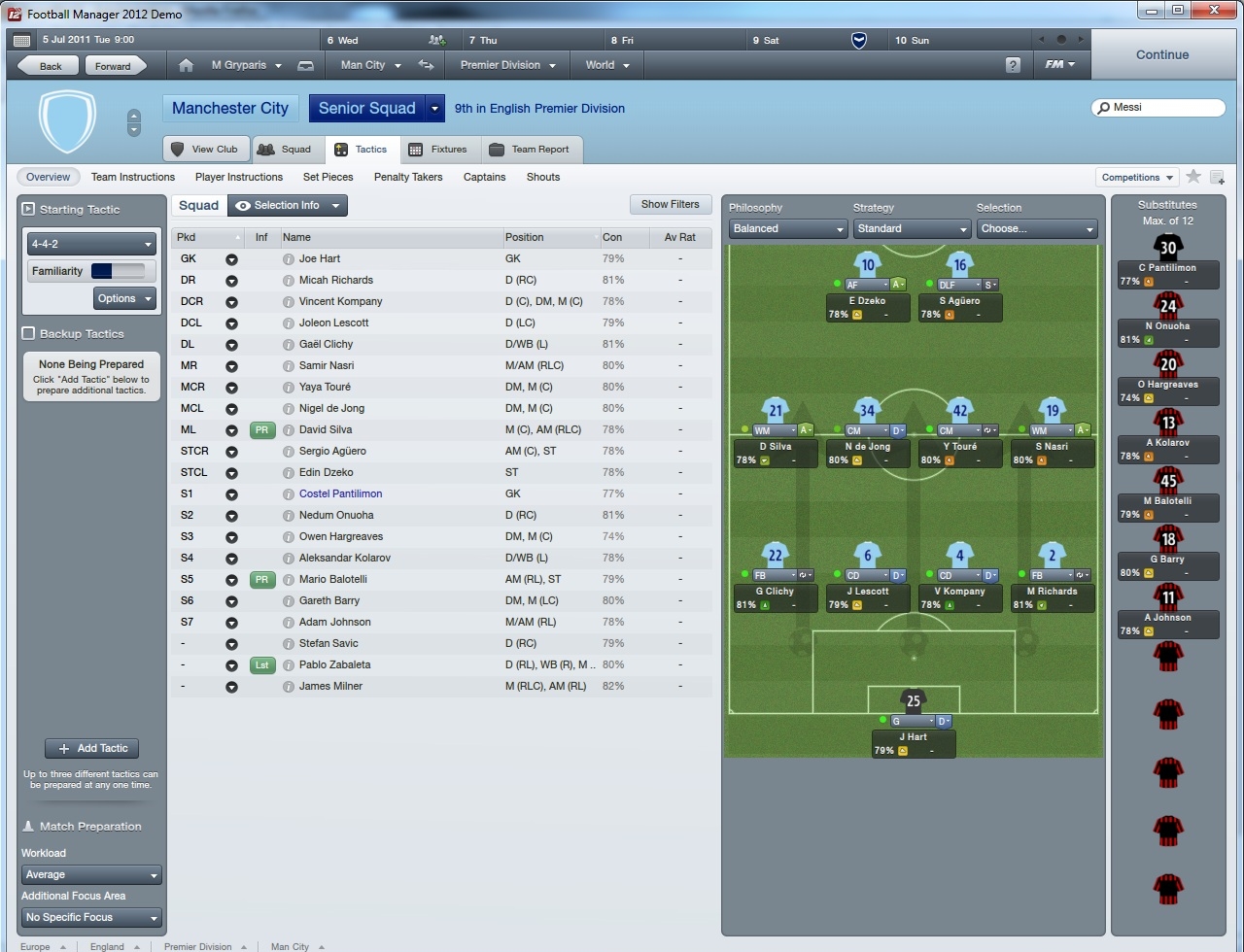 FM2012 Tactics