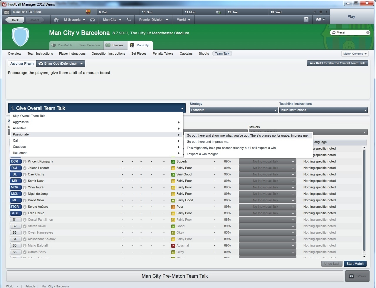 FM2012 TeamTalks