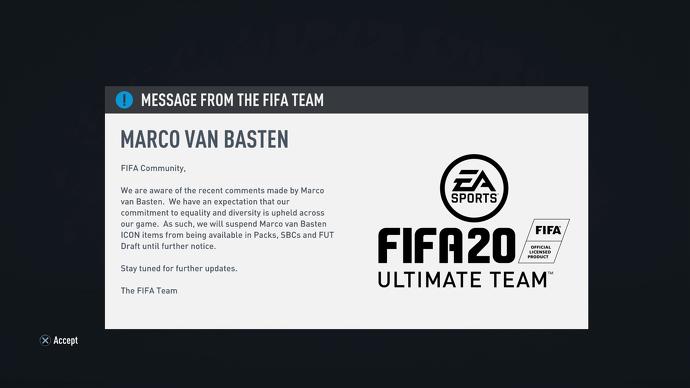 ea message van basten suspend