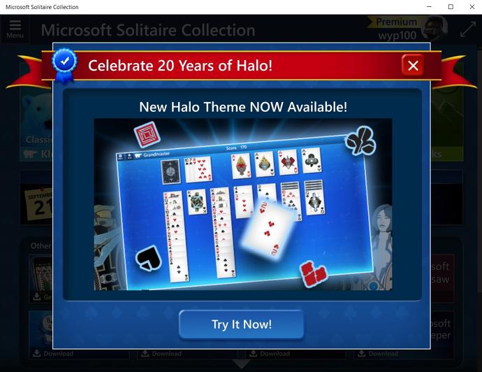 Screenshot Halo Solitaire 1