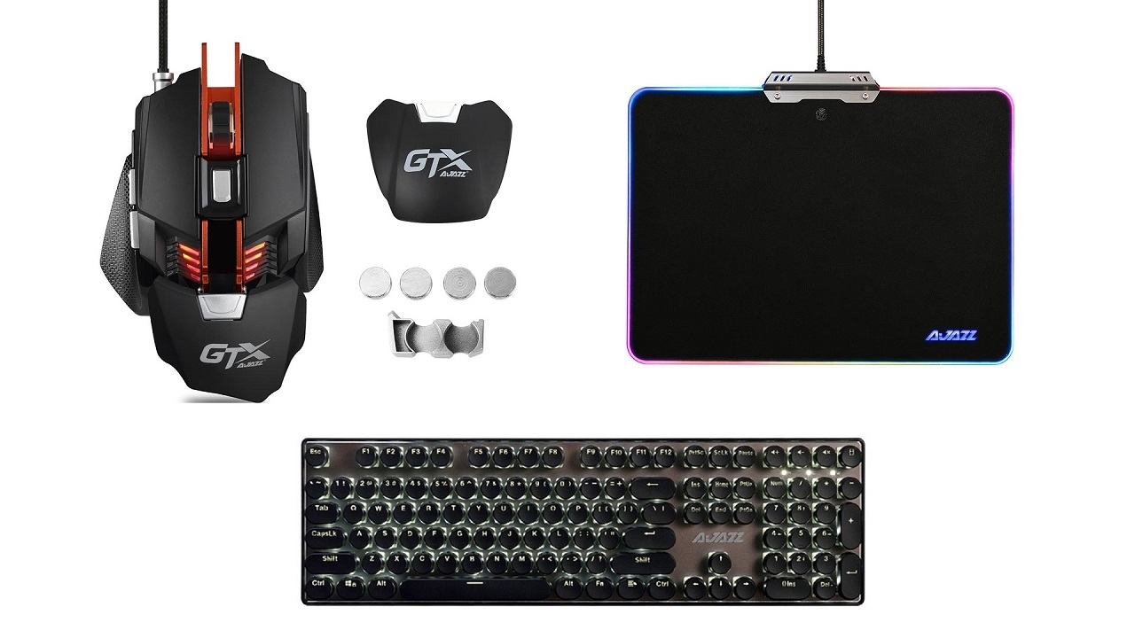 AJAZZ μηχανικό πληκτρολόγιο, gaming mouse και RGB mousepad