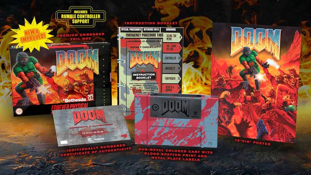 Doom SNES Limited Run Collection και Rumble Controller