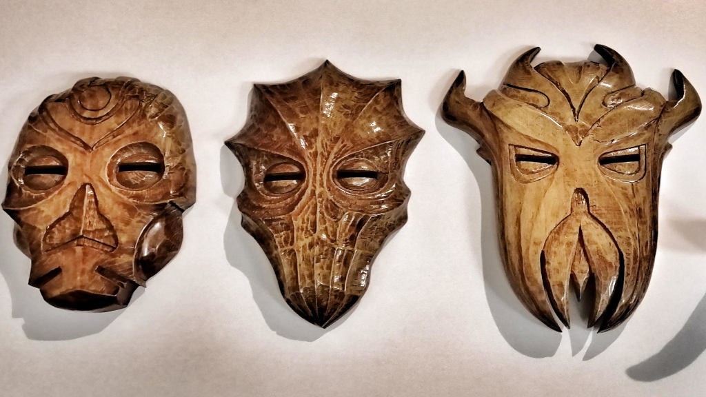 Fan του Skyrim έφτιαξε ξύλινες μάσκες βασισμένες στον κόσμο του