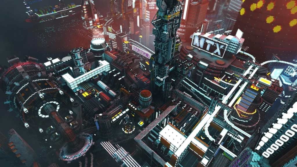 Πόλη στο Minecraft εμπνευσμένη από το Cyberpunk 2077