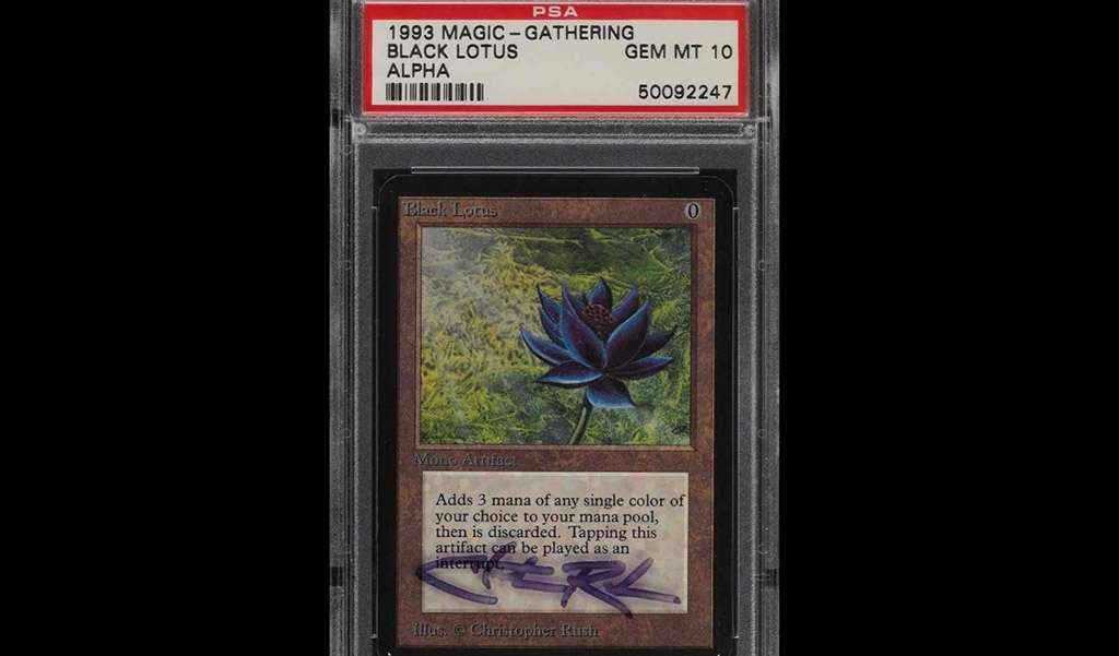 H κάρτα Black Lotus του Magic: The Gathering πουλήθηκε για 500.000 δολάρια H κάρτα Black Lotus του Magic: The Gathering πουλήθηκε για 500.000 δολάρια