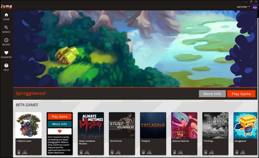 Jump: Υπηρεσία streaming για indie games