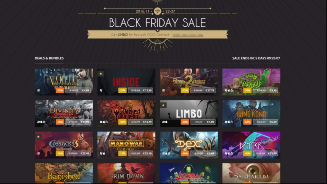 Black Friday 2016: Εκπτώσεις στο Bundle Stars