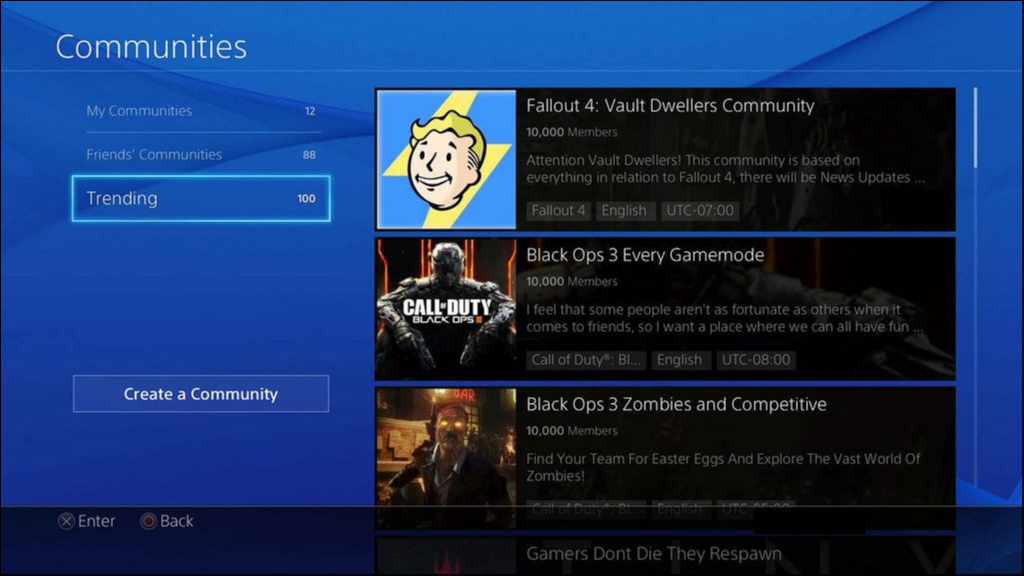 PlayStation Communities App