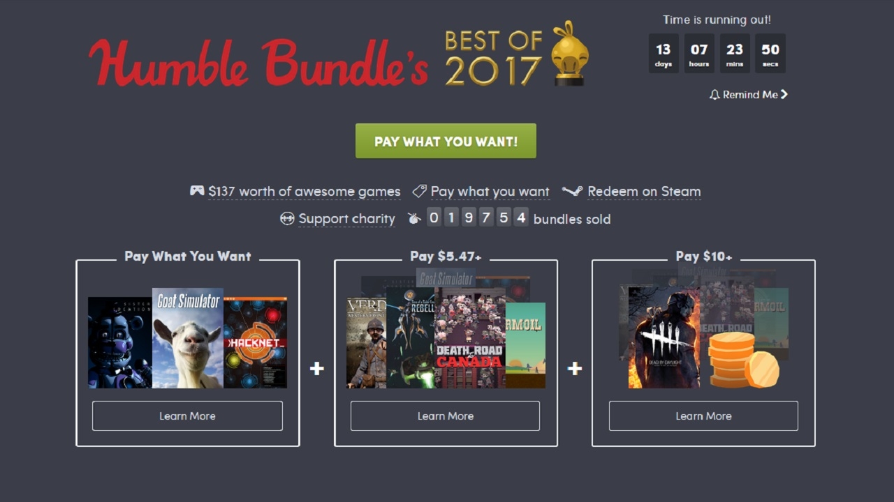 Humble Bundle’s Best of 2017