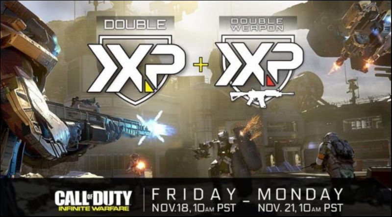 Call of Duty: Infinite Warfare Double xp weekend