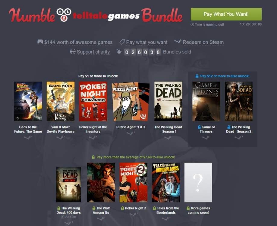 Προσφορά HumbleBundle: Telltale Games