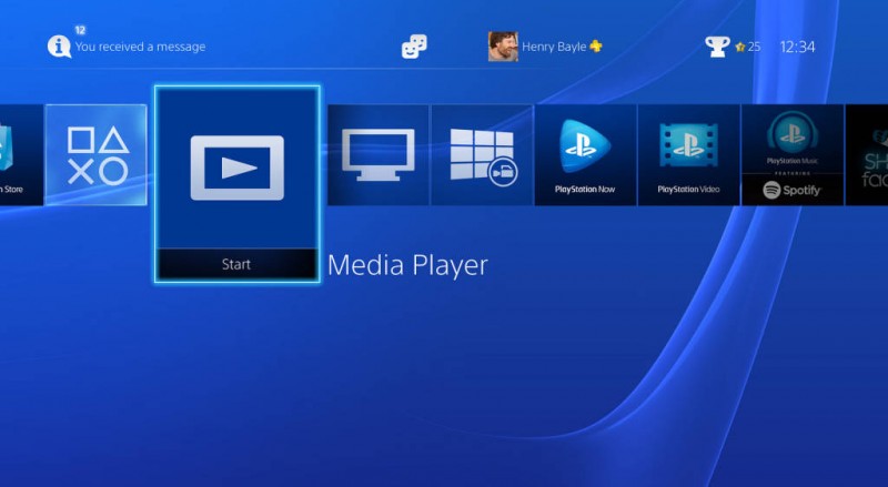 PS4 Media Player