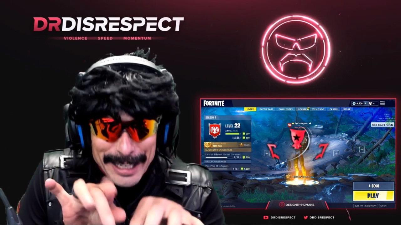 Αφαιρέθηκαν emotes του Twitch που κορόιδευαν τον DrDisrespect