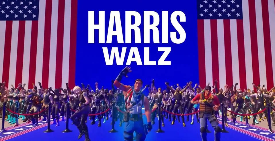 Η Epic Games έβαλε χάρτη με την Kamala Harris στο Fortnite Η Epic Games έβαλε χάρτη με την Kamala Harris στο Fortnite