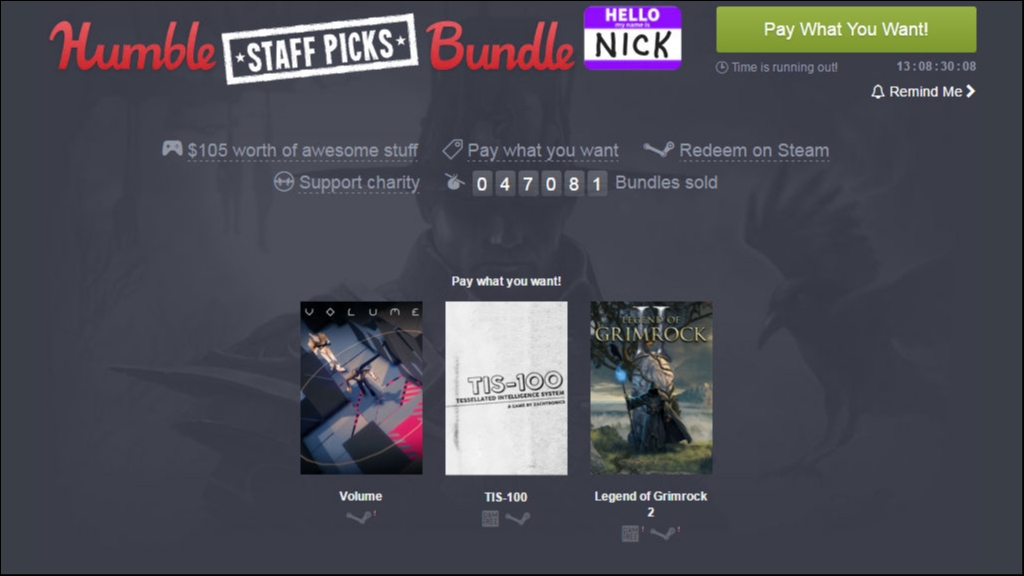 Humble Staff Picks Bundle