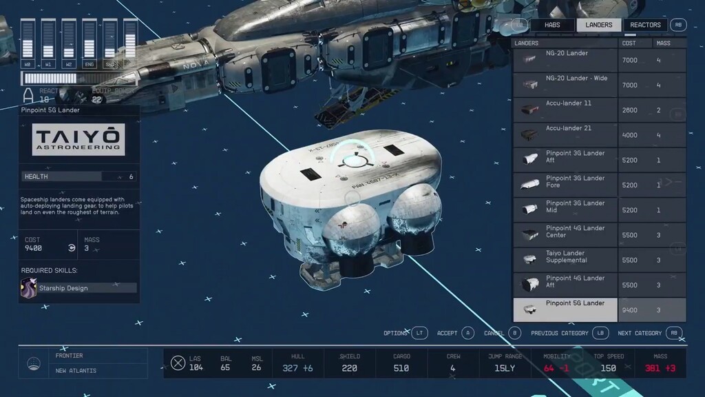 Starfield ship customization Starfield ship customization