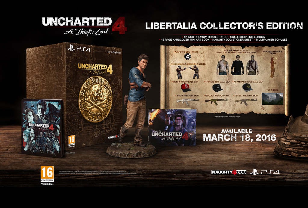 Uncharted 4 Collector's Editions Uncharted 4 Collector's Editions