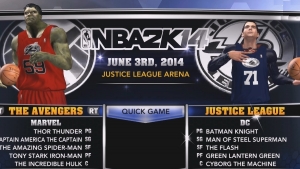 NBA 2K14: Superheroes mod