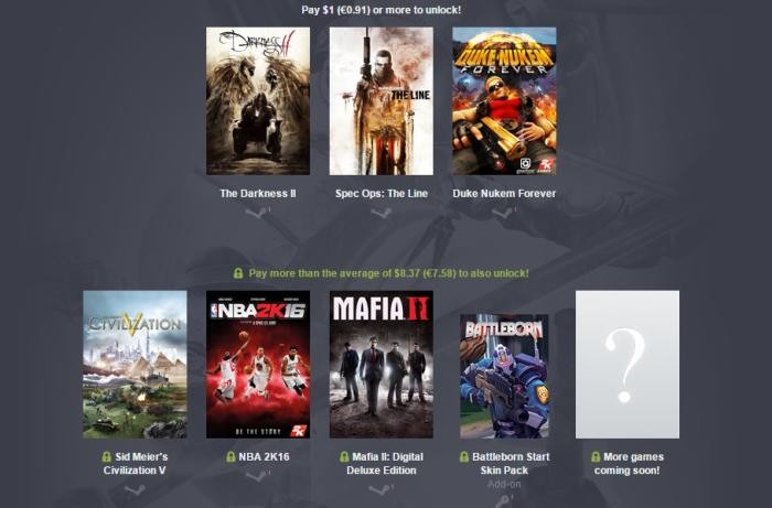 Humble Bundle 2K: Mafia II, NBA 2K, The Darkness II κ.α.