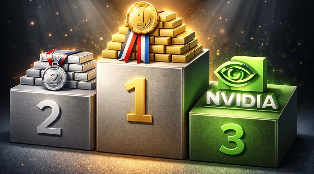 Το Ασήμι ξεπέρασε την Nvidia και έγινε δεύτερο asset σε κεφαλαιοποίηση μετά τον χρυσό